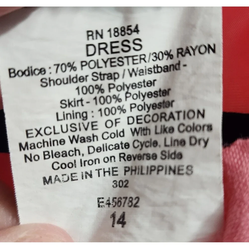 Rare Editions Coral Pink Flower Girl Dress Size 14‎ Occasion Party